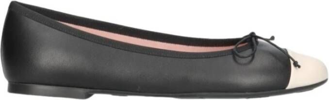 Pretty Ballerinas Zwarte Leren Ballerina Schoenen Black Dames