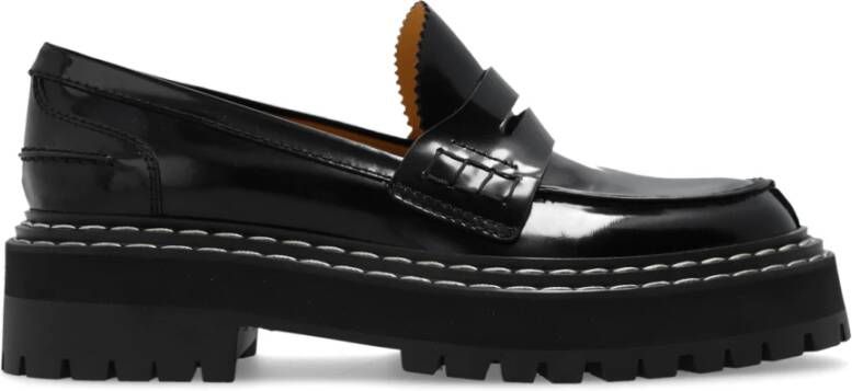 Proenza Schouler Leren loafers Black Dames