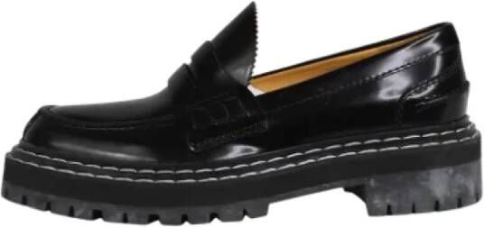 Proenza Schouler Pre-owned Leather flats Black Dames