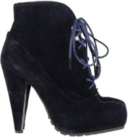 Proenza Schouler Pre-owned Suede boots Blue Dames