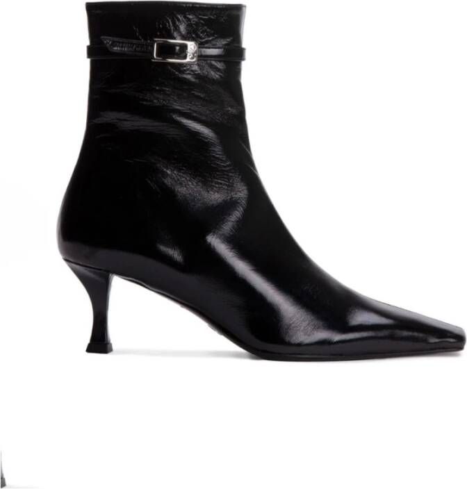 Proenza Schouler Stiletto Stijl Zwarte Enkellaarzen Black Dames