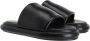 Proenza Schouler Zwarte leren slide sandalen Black Dames - Thumbnail 1