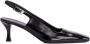 Proenza Schouler Zwarte leren Slingback Trap Pumps Black Dames - Thumbnail 1