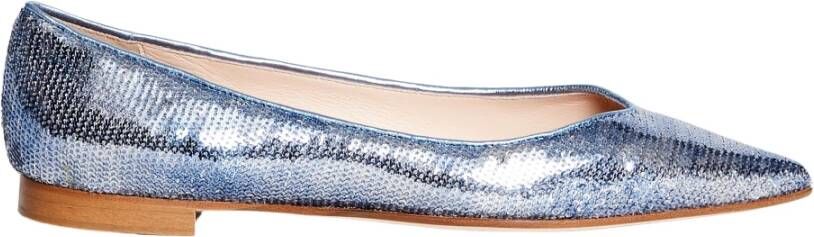 Prosperine Blauwe Pailletten Ballerina Schoenen Blue Dames