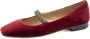 Prosperine Fluwelen Bordeaux Damesschoenen Aw24 Red Dames - Thumbnail 1