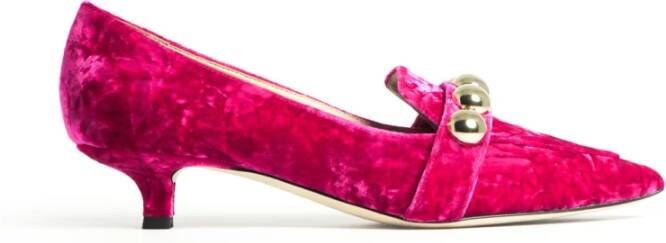 Prosperine Fluwelen Loafer met Accessoires Pink Dames