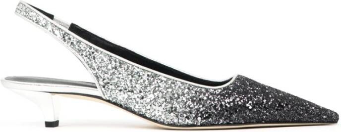 Prosperine Glitter Bicolor Leren Hakken Black Dames