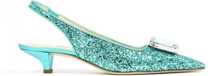 Prosperine Glitter Steen Damesschoenen Green Dames