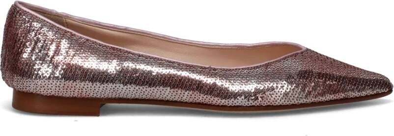 Prosperine Glitterende Paillet Platte Schoen Pink Dames