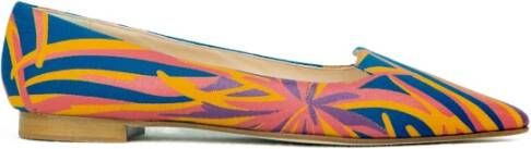 Prosperine Loafer met Palmprint Stof Multicolor Dames