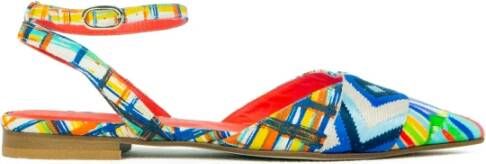 Prosperine Multicolor Stoffen Sandaal Leren Zool Multicolor Dames