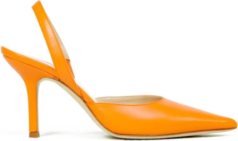 Prosperine Nappa of Paillettes Slingback Schoenen Orange Dames