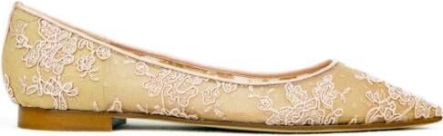 Prosperine Net Ballerina Schoenen Beige Dames