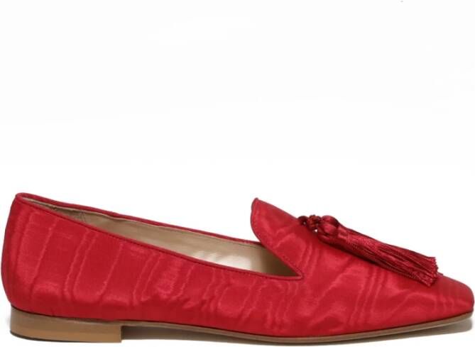 Prosperine Rode Moirè Loafer Schoenen Red Dames