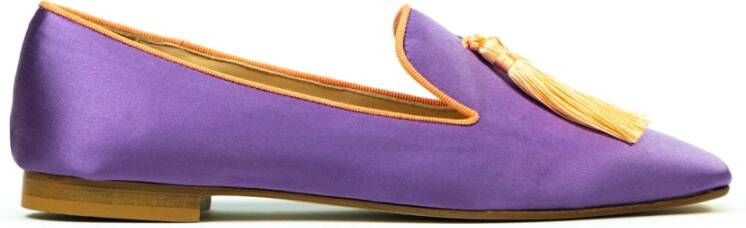 Prosperine Satin Loafer met Kwastjes Purple Dames