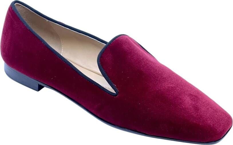 Prosperine Velvet Bordeaux Slipper 15mm Hak Red Dames