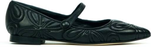 Prosperine Zwarte Nappa Loafer met Veters Black Dames