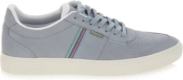 PS By Paul Smith Blauwe Suède Sneakers met Borduursel Blue Heren