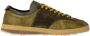 PS By Paul Smith Khaki Leren Sneakers Green Heren - Thumbnail 1