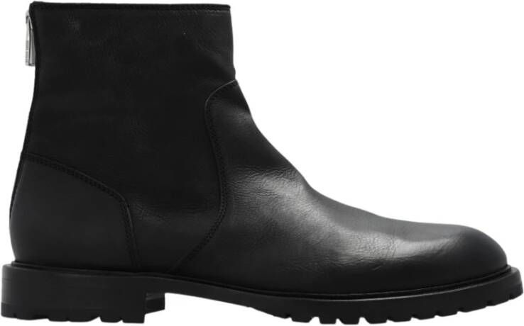 PS By Paul Smith Leather ankle boots Zwart Heren