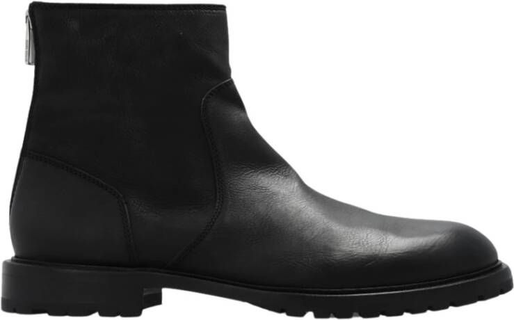 PS By Paul Smith Leren enkellaarzen Black Heren