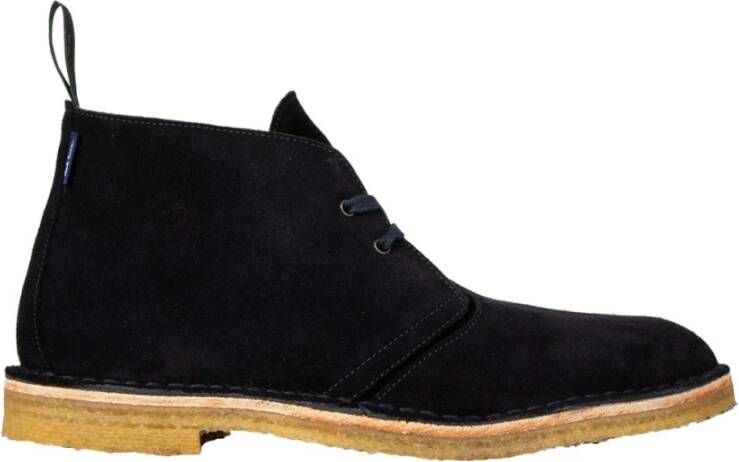 PS By Paul Smith Veterboots Donkerblauw Leer Blue Heren