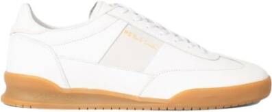 PS By Paul Smith Witte Dover Sneakers met Gouden Logo Stempel White Heren