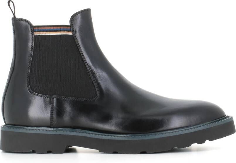 PS By Paul Smith Zwarte Chelsea Platte Schoenen Black Heren