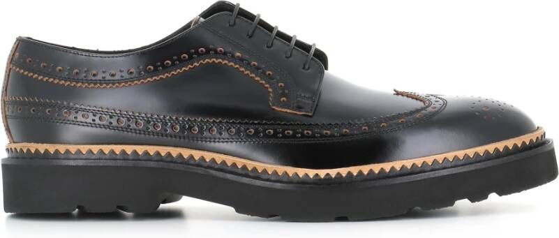 PS By Paul Smith Zwarte Leren Schoenen Zwaluwstaart Black Heren