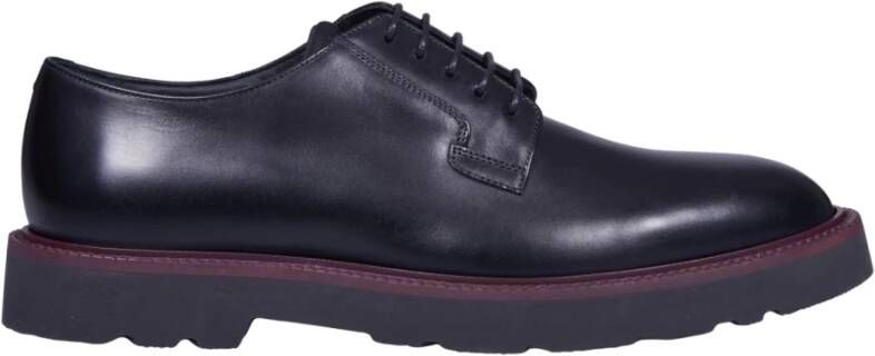 PS By Paul Smith Zwarte Leren Veterschoenen Black Heren