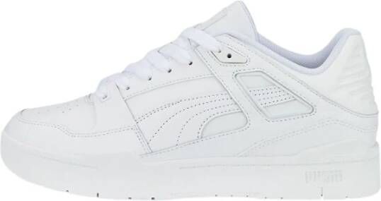 Puma Basketbal-geïnspireerde Leren Sneakers White Dames