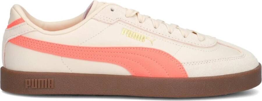 Puma Beige Suède Lage Sneakers Club Beige Dames