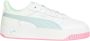 PUMA Carina Street Dames Sneakers White-Turquoise Surf- Silver - Thumbnail 3