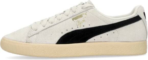 Puma Clyde Hairy Suede Lage Schoen Grijs Gray Heren