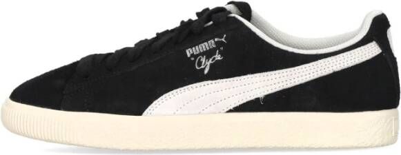 Puma Clyde Hairy Suede Lage Schoen Zwart Ivoor Black Heren