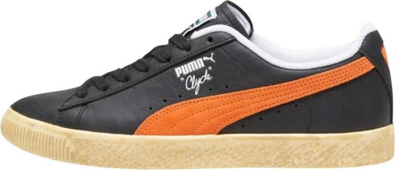 Puma Clyde VTG Rickie Orange Sneakers Zwart Heren