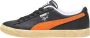 Puma Vintage Zwart rickie Oranje Lage Schoen Black Heren - Thumbnail 8