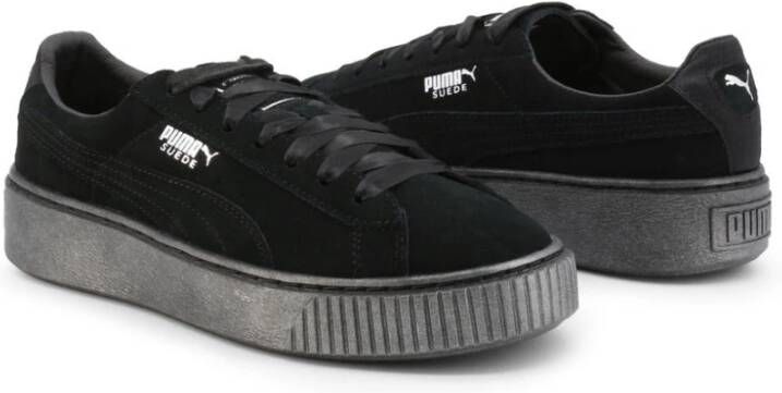 Puma Dames FabricLeather Sneakers Zwart Dames