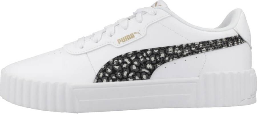 Puma Dierenprint Sneakers voor Junioren White Dames