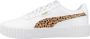 PUMA Carina 3.0 Animal Jr Sneakers White-Light Sand- Gold - Thumbnail 1