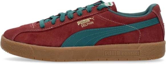 Puma Donker Jasper Lage Schoen met Leer Brown Heren