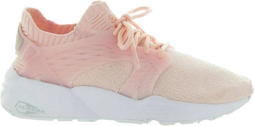 Puma Gebreide Kooi Sneakers Gouden Klassieke Stijl Pink Dames