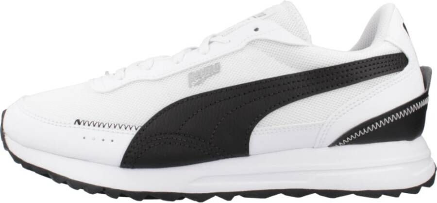 Puma Heren Road Rider Leren Sneakers White Heren