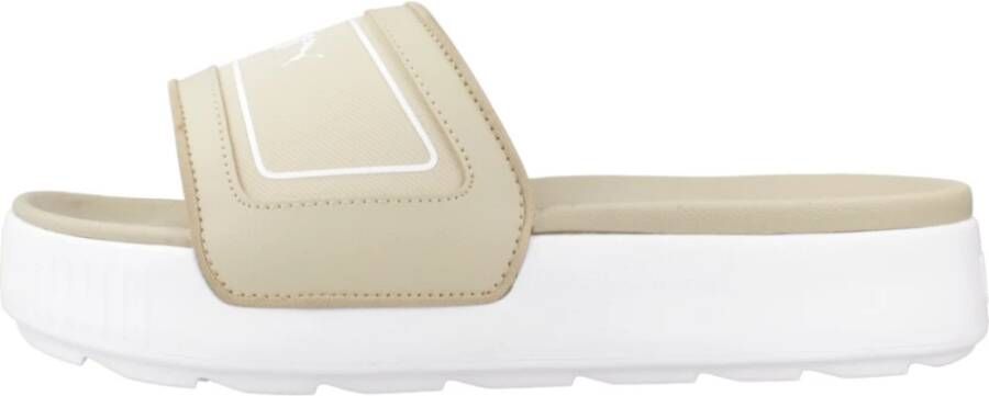 Puma Karmen Slide Sandalen Beige Heren