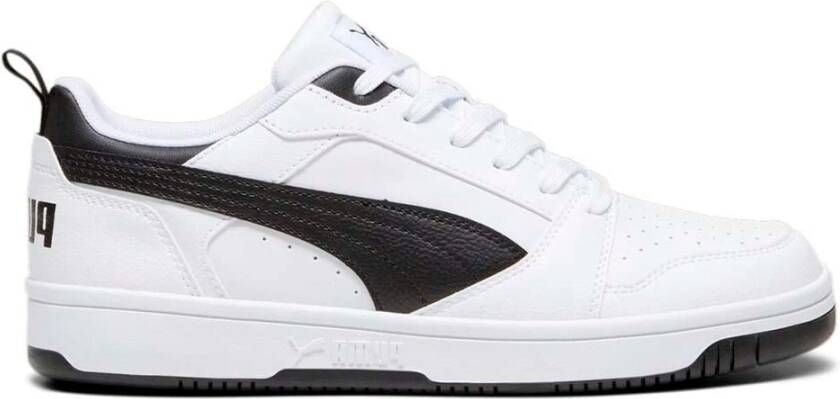 Puma Lage Rebound V6 Sneakers Wit-Zwart White Heren