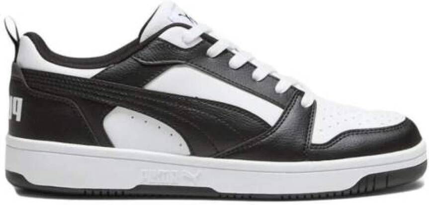 Puma Lage Rebound V6 Sneakers Zwart Wit Black Heren