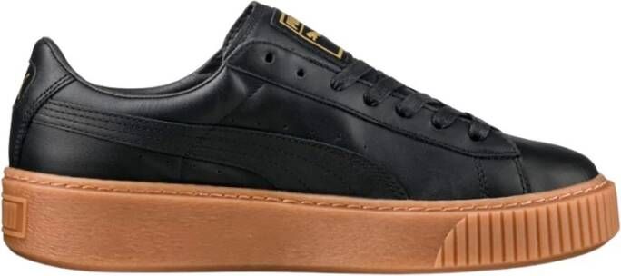 Puma Leren Sneakers voor Mannen en Vrouwen Black Dames