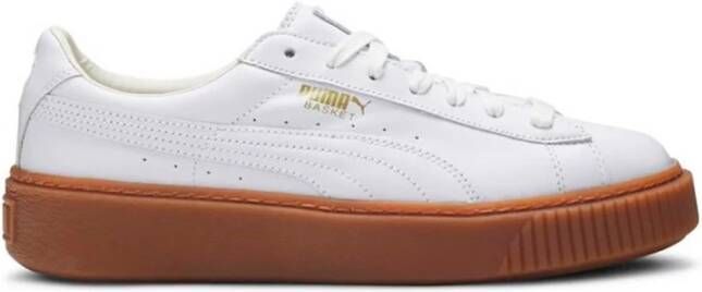 Puma Leren Sneakers voor Mannen en Vrouwen White Dames