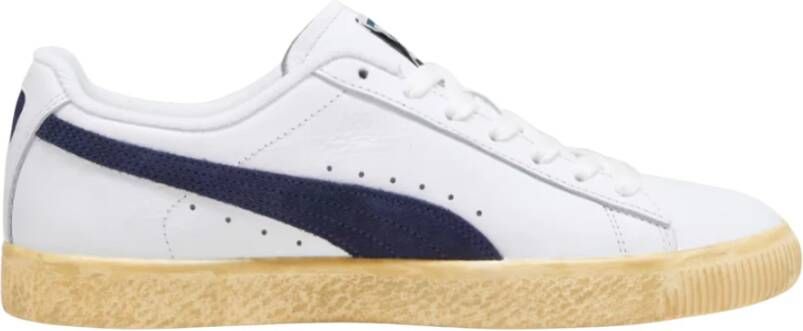 Puma Marineblauwe VTG Sneakers voor Heren Wit Heren