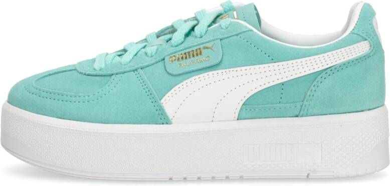 Puma Palermo High Top Mint White Sneakers Green Dames